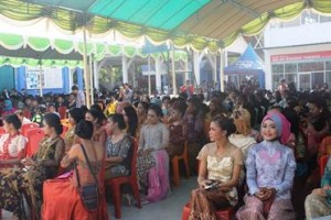 Nampak siwa kelas XII yang sedang mengikuti kegiatan perpisahan di SMK Pertiwi Kuningan